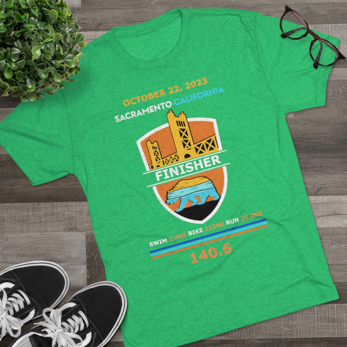 Unisex Tri-Blend Crew California 140.6 - Image 15