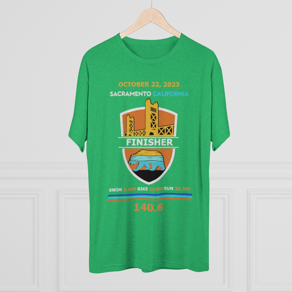 Unisex Tri-Blend Crew California 140.6 - Image 16