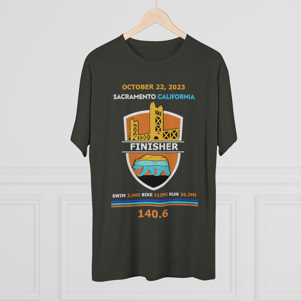 Unisex Tri-Blend Crew California 140.6 - Image 4