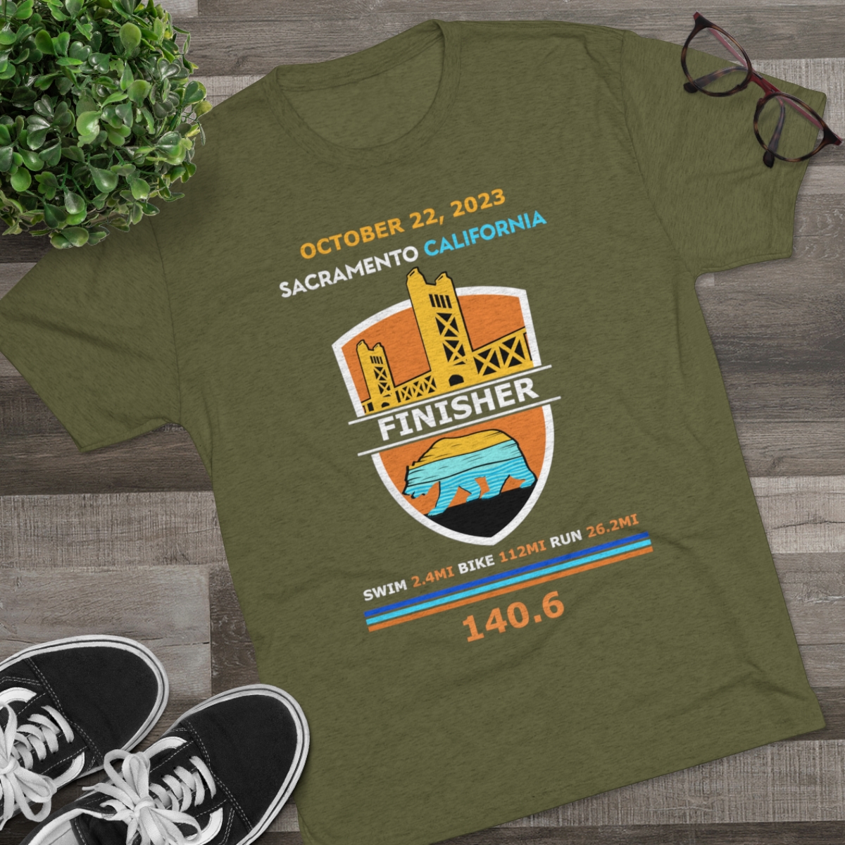 Unisex Tri-Blend Crew California 140.6 - Image 11