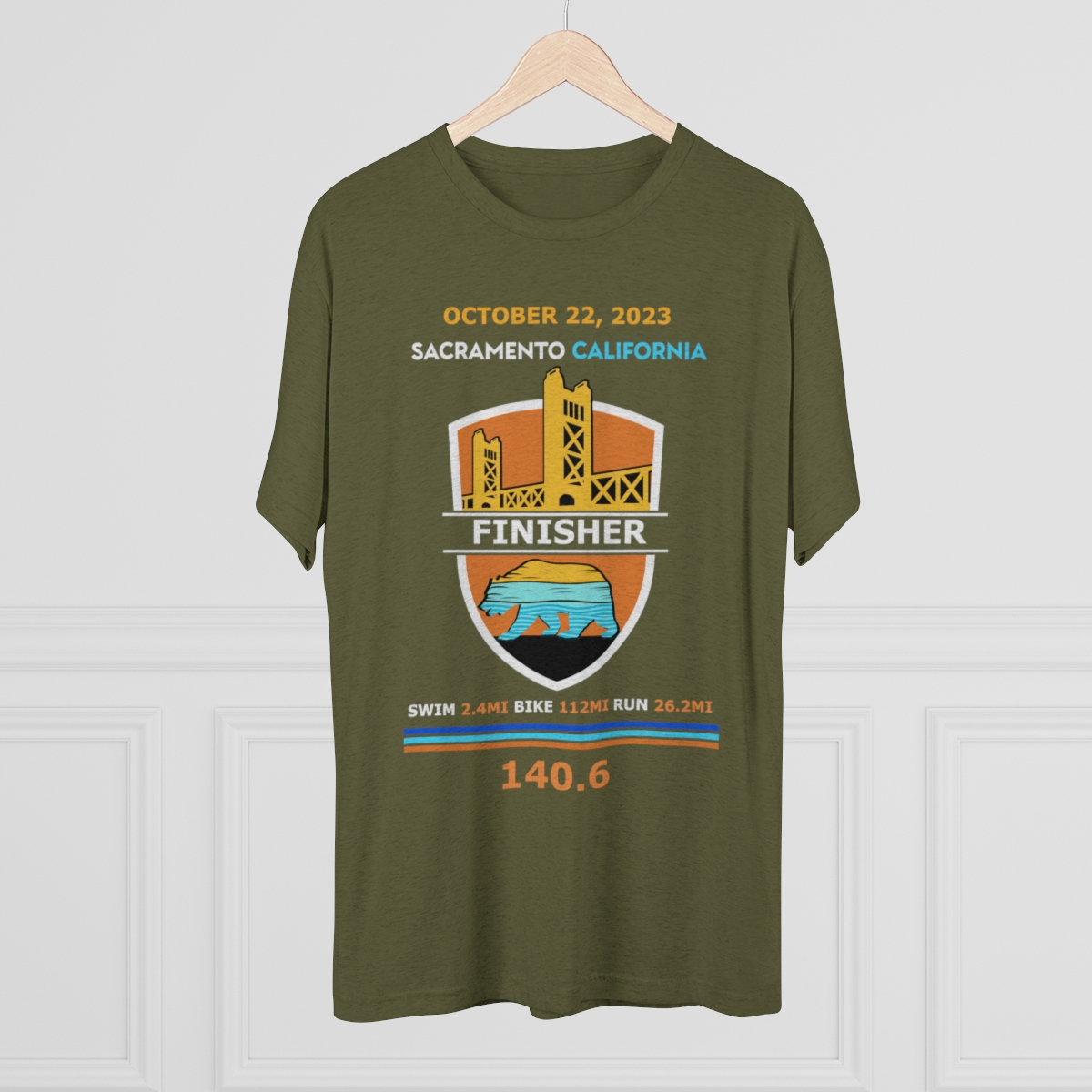 Unisex Tri-Blend Crew California 140.6 - Image 12