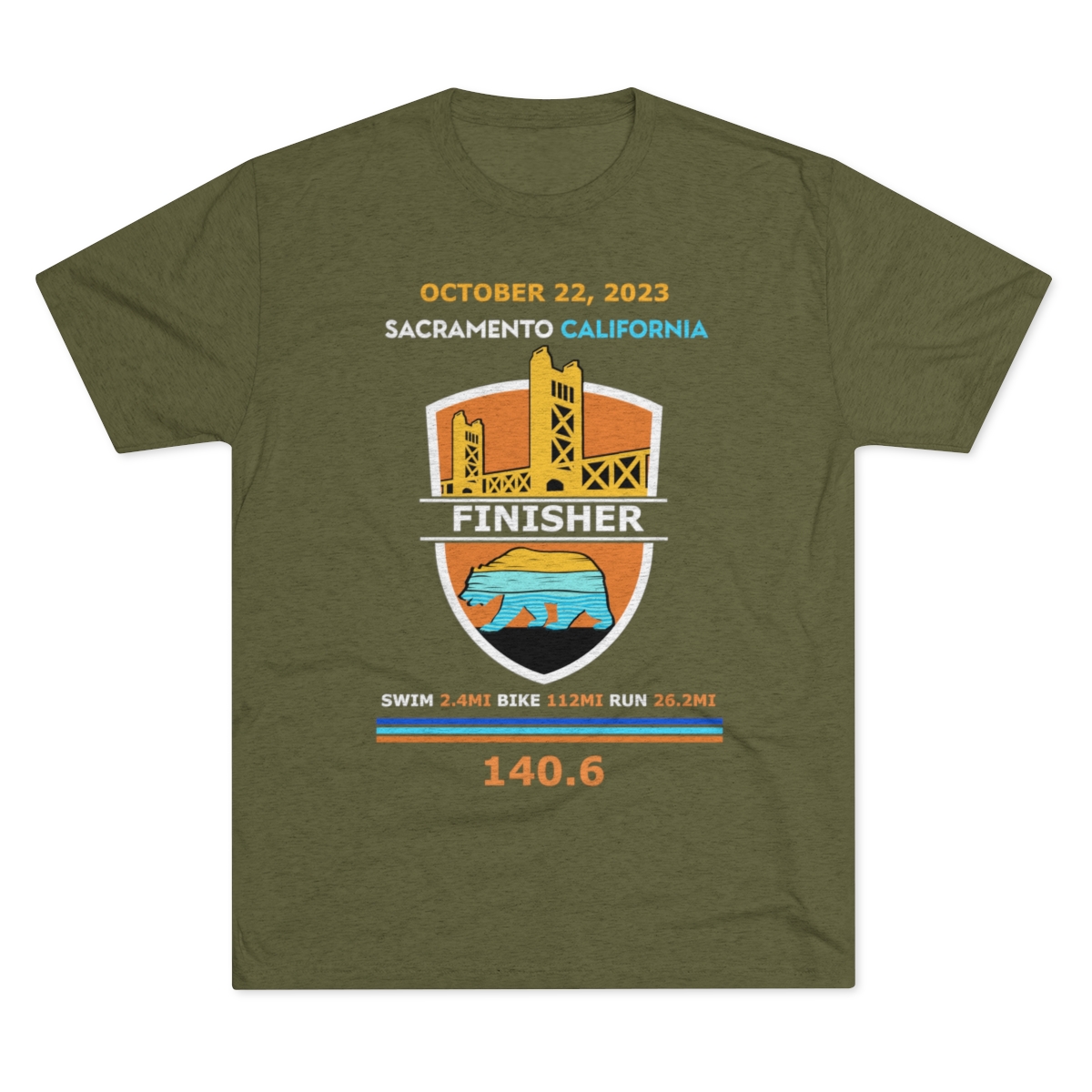 Unisex Tri-Blend Crew California 140.6 - Image 9