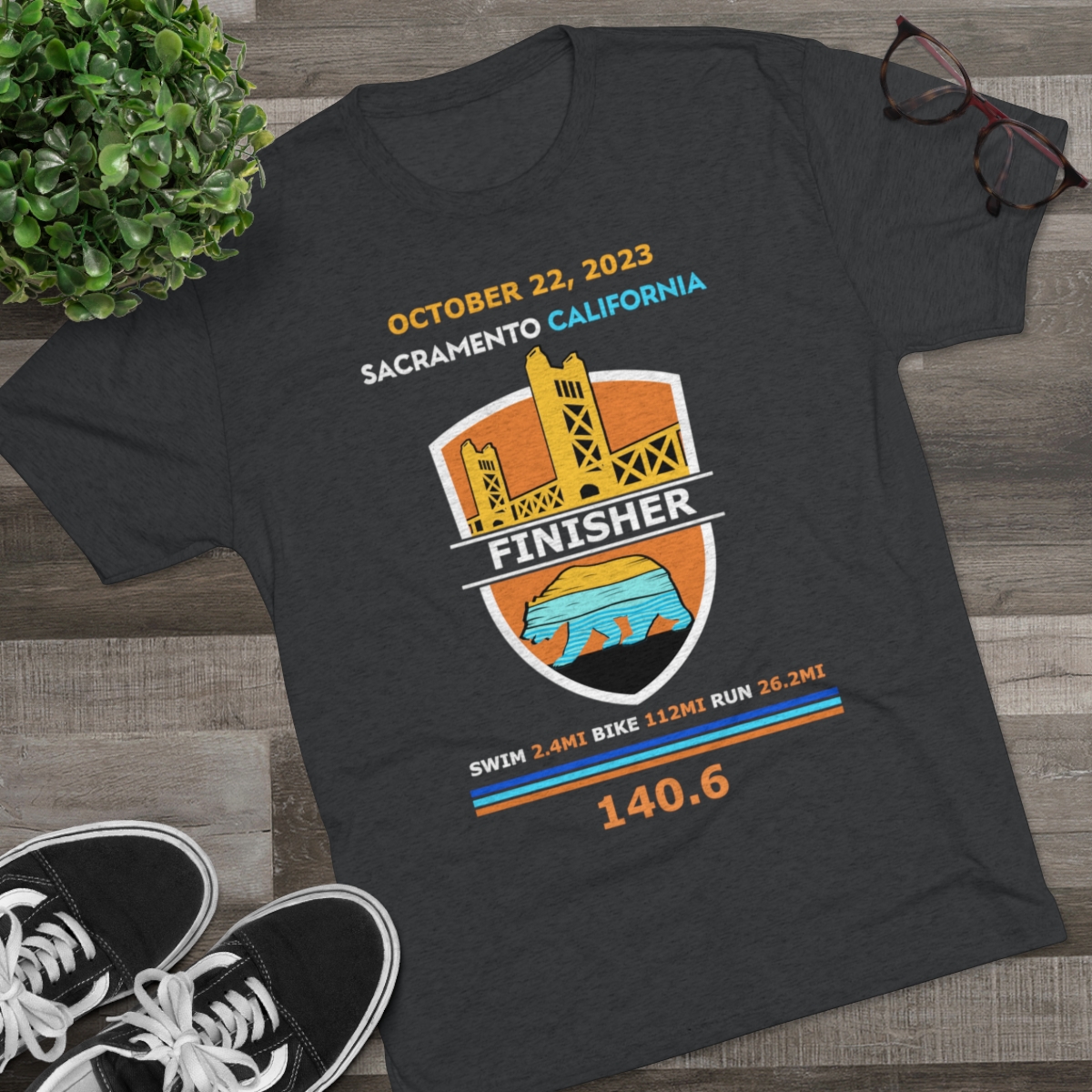 Unisex Tri-Blend Crew California 140.6 - Image 7