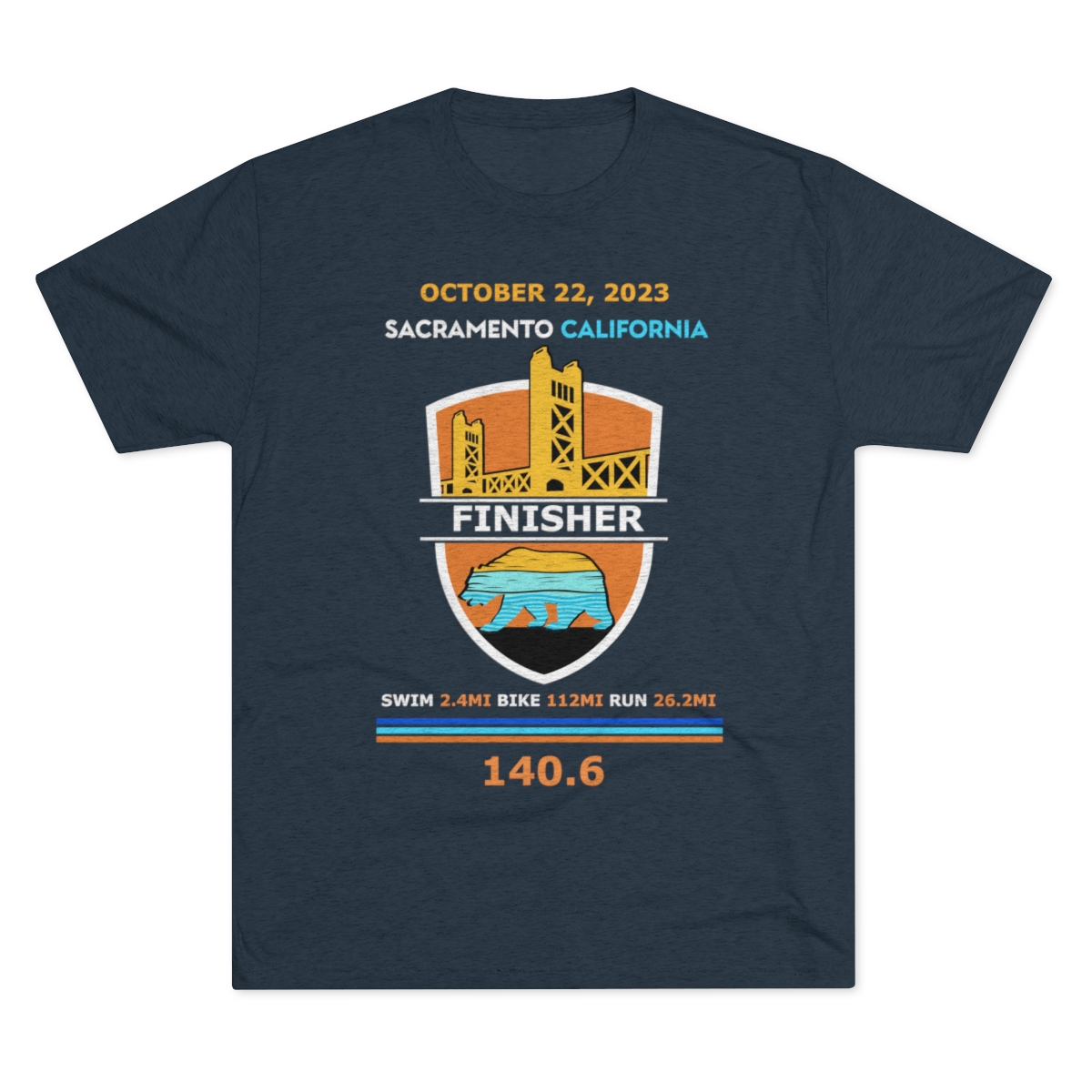 Unisex Tri-Blend Crew California 140.6 - Image 25