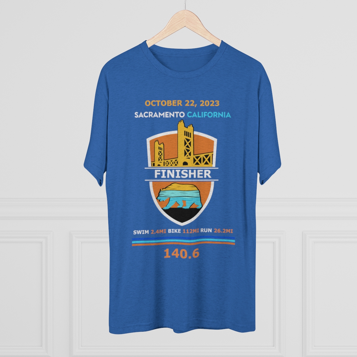Unisex Tri-Blend Crew California 140.6 - Image 20