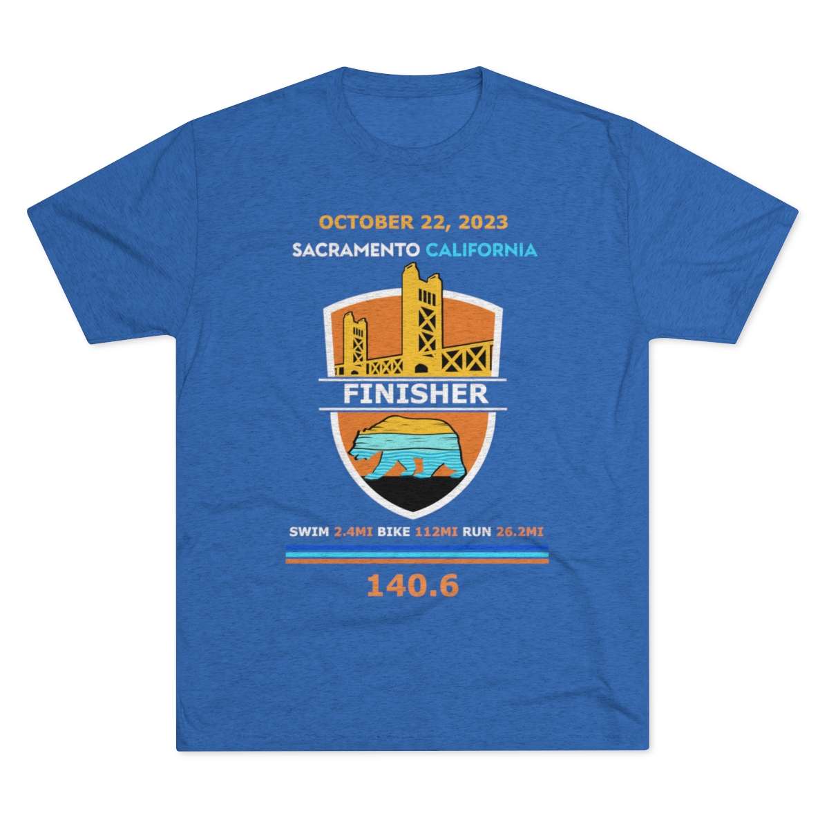 Unisex Tri-Blend Crew California 140.6 - Image 17