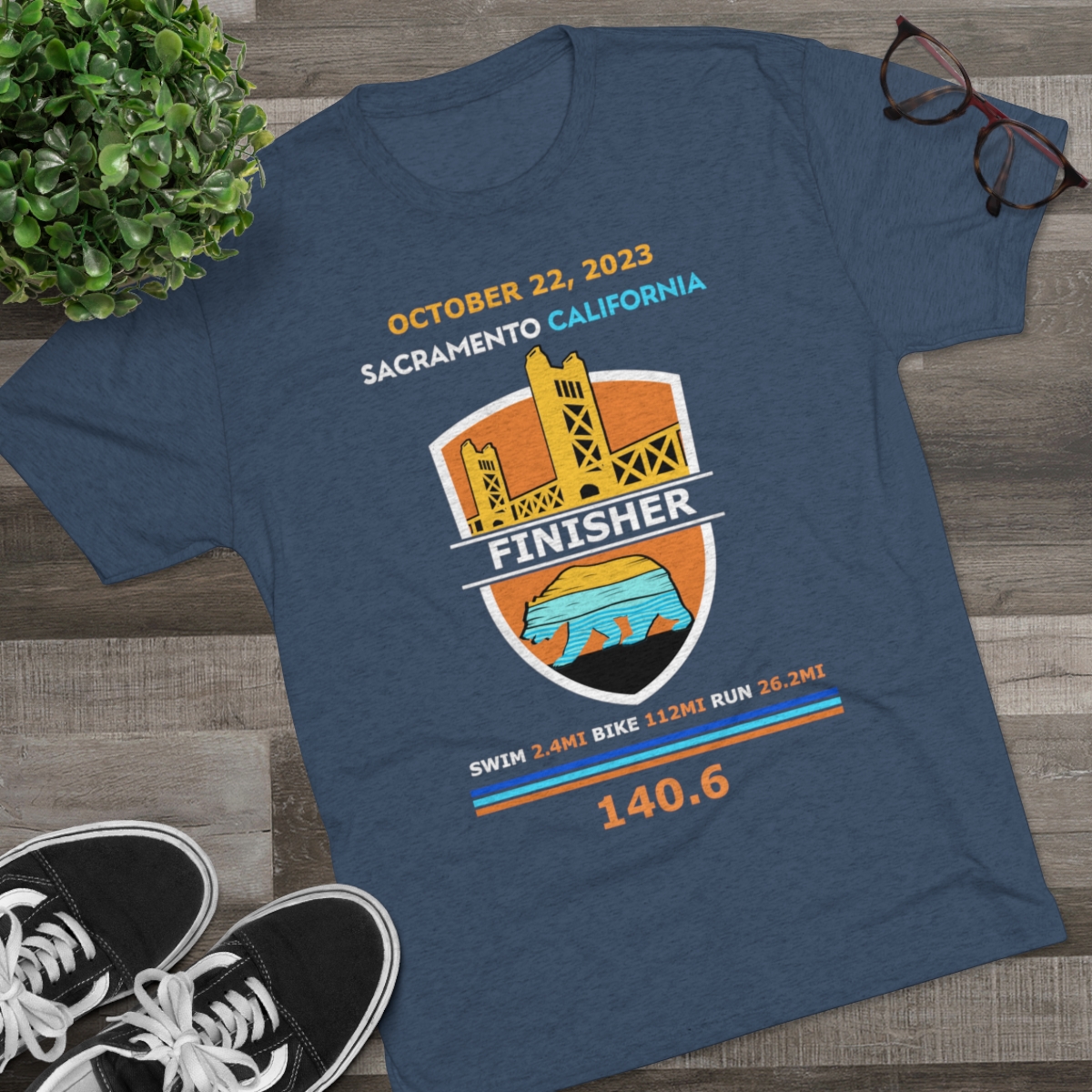 Unisex Tri-Blend Crew California 140.6 - Image 23
