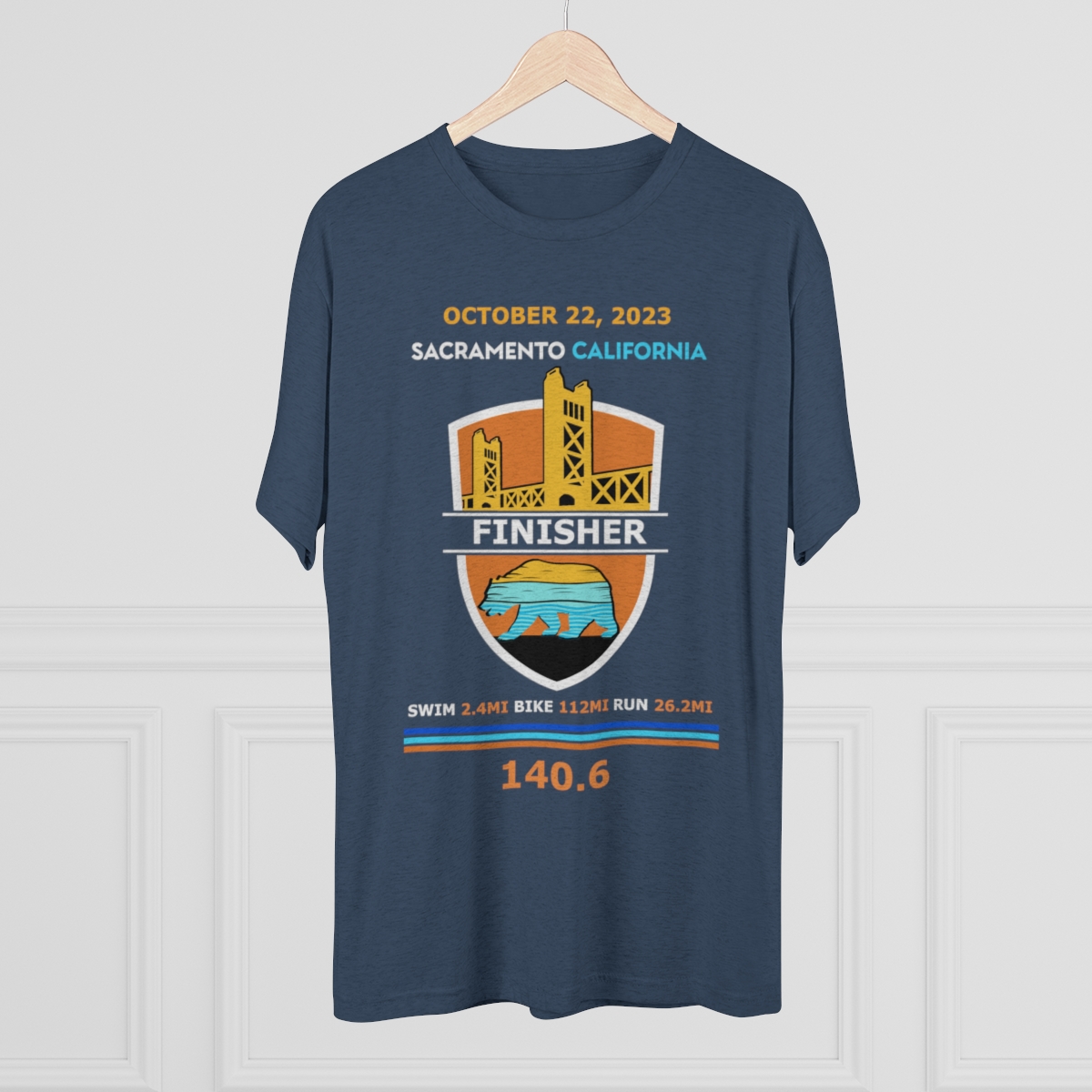 Unisex Tri-Blend Crew California 140.6 - Image 24